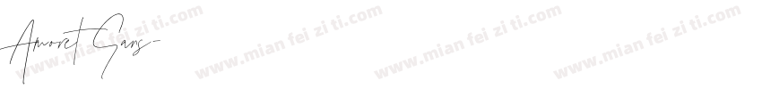 Amoret Sans字体转换